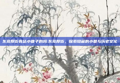 东莞厚街有站小巷子的吗:东莞厚街，探索隐藏的小巷与历史文化