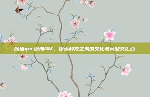 深圳qm:深圳QM，探索科技之城的文化与商业交汇点