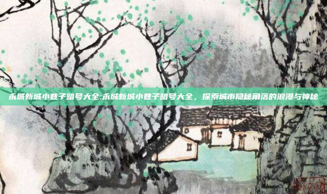 永城新城小巷子暗号大全:永城新城小巷子暗号大全，探索城市隐秘角落的浪漫与神秘