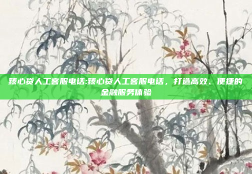 臻心贷人工客服电话:臻心贷人工客服电话，打造高效、便捷的金融服务体验