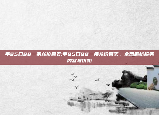 手95口98一条龙价目表:手95口98一条龙价目表，全面解析服务内容与价格